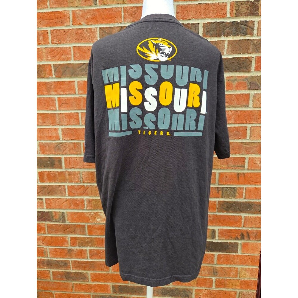 Champion Mizzou Missouri Tigers Pocket T-Shirt Mens XL Black Graphic Tee - Picture 3 of 14